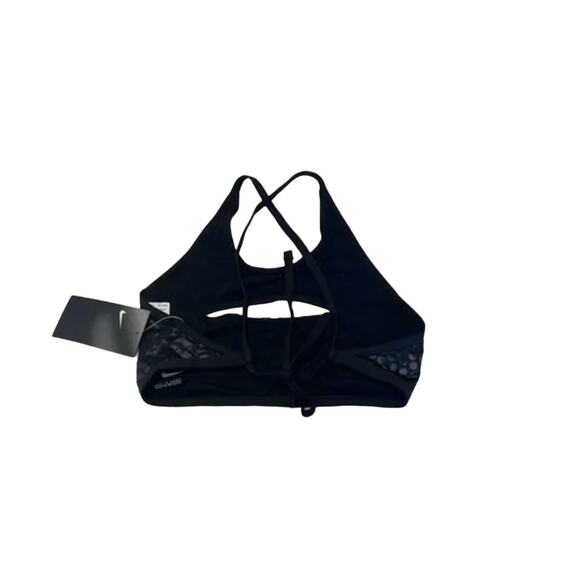 Nike BLACK Tiger Streak Crossback Bikini Swim Top US Small NWT - Picture 8 of 8